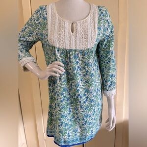 Calypso St. Barth tunic dress with embroidered beaded details